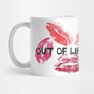 Out Of Lipstick With Lips Graphic illustration Mug